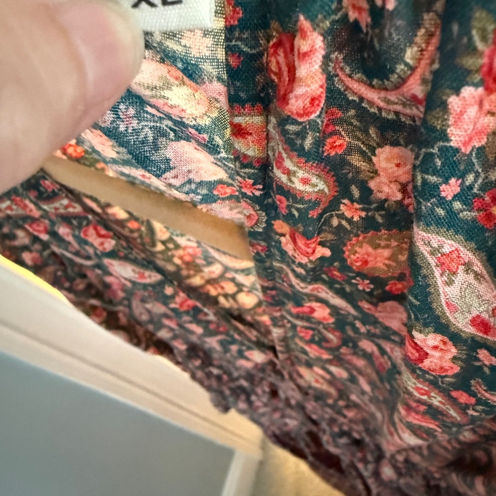 Doen XL Cecily Dress in Teal Canterbury Paisley EUC - Picture 7 of 10